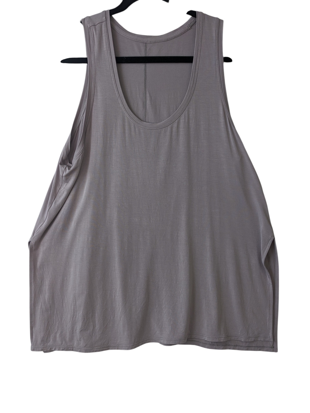 lululemon athletica Taupe Grey Scoop Neck Tank Top